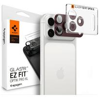 Spigen Glas.Tr Camera EZ FIT Optik Pro XL lens protector for Apple iPhone 18 Pro Max, dark cherry, 1pc