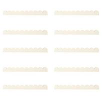 10 vnt. Neapdorota dekoratyvinė medinė apdailos juosta su banguotu kraštu, „pasidaryk pats“ profilis spintelėms, langams, lentynoms, durims, baldams, sienoms 10pcs D