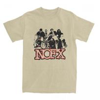 Nofx Muzikos Plakatas Marškinėliai Vyriški Amerikietiško Punk Roko Grupės Vintažiniai 100% Medvilniniai Marškinėliai Vasariniai Apvalia Kaklo Iškirpte Marškinėliai Didelio Dydžio Viršutiniai Drabužiai M black