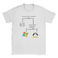 „Linux“ operacinės sistemos smokingas „Penguin“ vyriški marškinėliai su humoru, trumpomis rankovėmis, apvalios iškirptės marškinėliai, grynos medvilnės didelių dydžių palaidinės. M gray