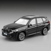 1/32 BMW X3M X3 IM visureigis lydinio metalo lietas modelis automobilis namų madingas žaislas garsas šviesa atitraukiamas vaikų žaislas kolekcionuojami daiktai pomėgis berniukas juoda