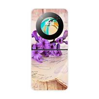 Dėklas ZTE Nubia Flip NX724J Fundas Skaidrus Kietas Sulankstomas Atsparus Smūgiams Buferis ZTE Libero Flip 5G Nubia Flip2 Skaidrus Dangtelis For ZTE nubia Flip 2 purple