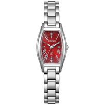 CITIZEN xC Watch Tonneau Sapphire Simple Second Solar (Light-Powered Eco-Drive/Waterproof/Limited Edition) EW5541-50W, Shape, Diamond, Crystal,