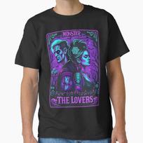 The Monster Frankenstein And Bride The Lovers Tarot Card T-Shirt Unisex T-Shirt L purple