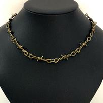 Mažos Vielinės Erškėtuogės Geležinė Širdis Choker Kaklo Papuošalas Moterims Hip-hop Gotikinis Punk Stilius Dygiuota Vielinė Grandinėlė Choker Dovana black