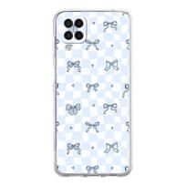 Telefono dėklas Samsung Galaxy A13 A33 A35 A55 A73 A53 A23 A51 A71 A21S A31 A41 A05s A03S A15 A25 5G Dangtelis Mielas Rožinis Širdelės Kaspinėlis Samsung A01 white