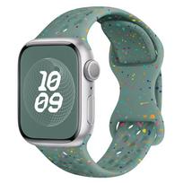 Originalus silikoninis dirželis Apple Watch juostai 44mm 45 46 40 41 38 42mm Correa pralaidus orui iwatch serija 10 9 8 SE 7 6 Ultra 2 49mm 42 44 45 46 49mm gray