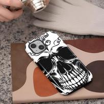 Skull Cool Fashion Soft Cover Capa Phone Case for Apple iPhone 17 Air 11 16 16e 12 14 Plus 15 Pro Max XS XR 13 iPhone 15 Pro Max black