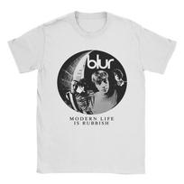 Vintažinis Blur Anglų Alternatyvaus Roko Grupės Minimalus Logotipas Grafinis Marškinėlis Gatvės Stiliaus Medvilninis Viršus Marškinėliai M black