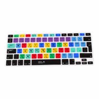 Shortcut Hotkey Silicone Keyboard Cover Keypad Skin for Macbook  1 1 juoda