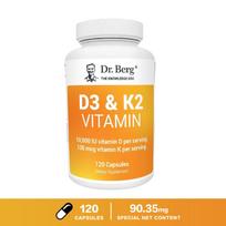 Vitaminas D3 kartu su K2 maistiniai kapsulės, subalansuotas multivitaminų papildas, tinkamas tiek vyrams, tiek moterims. 120*1 white