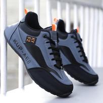 Men's Casual Sports Loafers - Lightweight, Soft Sole, Korean Style Versatile Shoes 42 gray