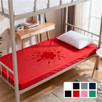 Vandeniui atsparus čiužinio užvalkalas su gumyte, tinkamas nuomininkams - Drėgmę nepraleidžianti lovos danga čiužiniams apsaugoti ir užstato praradimui išvengti, įvairių spalvų 1xPillowcase NOSHEET raudona