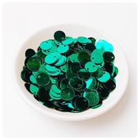 Oem Odm Support Bulk Stock 10mm Size Pvc Material Side Hole Flat Round Sequins for Earring Clothes Making 10mm, 500g/bag blue