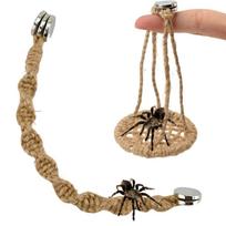 Multi-Function Jumping Spider Ropes Handmade Hermit Crab Climbing Enclosure  Pet Supplies 2 beige