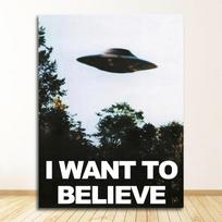 Paveikslai svetainės dekoravimui Be rėmo Aš noriu tikėti X failas TV Žaidimas Drobės spaudiniai Tapybos plakatai Sienų menas 40X60CM No Framed