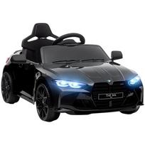 Elektrinis vaikiškas automobilis BMW M4, garsas ir šviesa, 3-5 km/h, įsk.. Nuotolinio valdymo pultelis, 3-5 metų vaikams, juodas 108 x 69.5 x 51 cm juoda