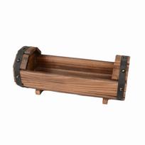 Rustic Wood Flower Pots Solid Flower Containers Succulent Pot Half Barrel Planter  Balcony Planting L