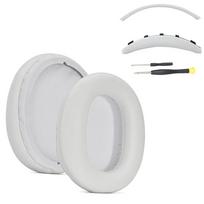Baltyminės odos ausinių ausų pagalvėlės, skirtos Sony WH-CH720N ausinių priedams White Set