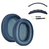 Baltyminės odos ausinių ausų pagalvėlės, skirtos Sony WH-CH720N ausinių priedams Blue Set
