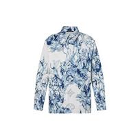 LOUIS VUITTON Shirts Men's Blue Lapel Moderate Other 1ABNSQ 3L white