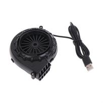 Įkraunamas USB pūstuvas Mini nešiojamas aušinimo ventiliatorius pripučiamiems kostiumams, Cosplay, scenos pasirodymams A2 black