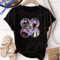 Muzika Originalaus Garso Kolekcija Julie ir Fantomų Grupė Trumpomis Rankovėmis Unisex ir Unisex Universalus Marškinėlių Raštas Marškinėliai L gray