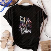 Muzika Originalaus Garso Kolekcija Julie ir Fantomų Grupė Trumpomis Rankovėmis Unisex ir Unisex Universalus Marškinėlių Raštas Marškinėliai 4XL gray