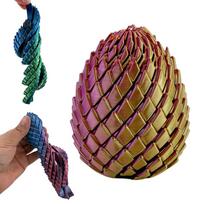 3D spausdintas drakono kiaušinio streso žaislas, lankstus, tempomas, sensorinis Fidget žaislas, deformuojamas drakono kiaušinis, dovana vaikams ir suaugusiems Fidgets beige