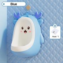 Wall-Mounted Potty Training Urinal Deepen Potty Training Toilet Cute Toddler Urinal  for Boys mėlyna