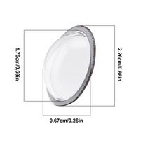 2pcs Acrylic Car Camera Lens Guards 360 Panoramic Camera Dust Cover Anti-Scratch Shield Car Camera Protective Cover