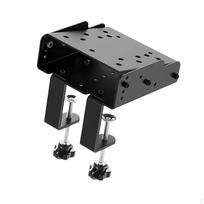 Gaming Race Wheel Stand Desk Bracket Adjustable Easy Installation Mount Clamp black
