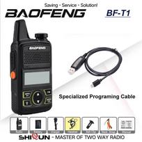 Baofeng BF-T1 MINI Walkie Talkie Kids Woki Toki USB Charger Child Intercom HF Transceiver Protable CB Ham Radios UHF Transmitter EURO&US