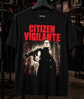 Citizen Vigilante Shirt | Death Wish Inspired T-Shirt, Remigration Graphic Tee, Urban Noir, 70s Movie Poster 150 red
