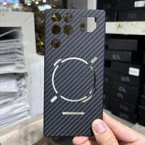 For ZTE Nubia Red Magic 11 Pro Plus Case Official Carbon Fiber Striped Back Cover For RedMagic 11 Pro Pro+ Slim Bumper Funda TPU and Leather&ZTE nubia RedMagic 11 Pro gray