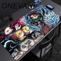 Mouse Pad Rubber Mat Anime Demon Slayer Gaming Deskmat Keyboard Pads Cartoon Cute Mousepad Kawaii Pc Accessories Mouse Mats Xxl 30x80cm