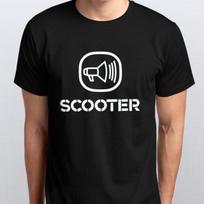 SCOOTER  s S M L XL XXL colours black white Unisex shirt Cotton Oversize Large Size XXL black