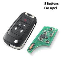 Opel Vauxhall Adam Insignia Karl Mokka Zafira C Astra J Cascade Corsa E 315/433MHz ID46 2/3/4/5 Mygtukai Automobilio Nuotolinio Rakto HU100 5BTN For Opel black