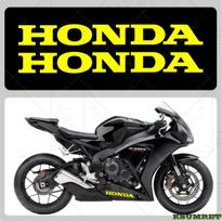Honda lipdukai Motociklo logotipų lipdukai geltona