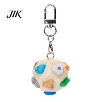 Rock Climbing Enthusiast Gift 3D Printed Keychain with Mini Bouldering Hold, Sport Style Durable Pla Key Ring Ring, Bag Charm for Backpacks A white