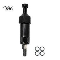 Metal Zerk Cleaning Kit Grease Fitting Tool, Clears Clogged Fittings by Hydraulic Pressure, Heavy Equipment Maintenance Accessory Duty Unclogger, Short black