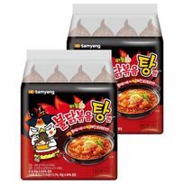 Samyang Buldak troškinio tipo aštraus vištienos skonio ramen, ugnies skonio sriubos sultinys, kramtomi makaronai 145g x 8 pakuotės gray