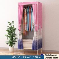 105/65cm Ilga Buitinė Kietmedžio Spinta Klasikinio Stiliaus Miegamojo Sandėliavimo Spintelė Sandėliavimo Lentyna Palto Kabykla 65cm