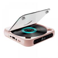 Nešiojamas CD grotuvas su „Bluetooth“ ir 1200 mAh akumuliatoriaus CD grotuvas Palaiko USB atkūrimo atminties funkciją Laikiklio jungiklis ASP LCD ekranas rožinė
