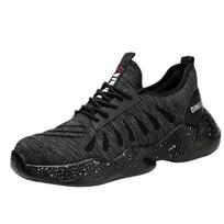 Labor Insurance Shoes Men's Anti-smashing and Anti-piercing Old Insurance Work Shoes Steel Baotou Safety Protective Shoes 45 black