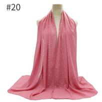 Moteriškas šalikas Musulmoniški šaliai Hidžabas Turbanas Islamiškas Arabiškas Dubajaus Galvos apdangalas Minkštas Šifonas Elegantiškas foulard femme Apsiaustas Galvos šalikai One Size red