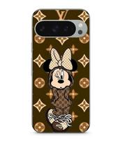 Coque - MANIACASE - Google Pixel 9 Pro XL - Souple - Minnie DISNEY LV - Marron juoda