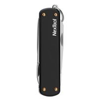 Xiaomi NexTool EDC Mini peilis Daugiafunkcis įrankis Sulankstomos žirklės Atsuktuvas Kišeninis peilis Nešiojamas lauko pjoviklis Daugiafunkciai remonto įrankiai juoda