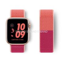 Nailoninis kilpinis dirželis Apple laikrodžio apyrankei 45 mm 41 mm 40/44 mm išmaniojo laikrodžio diržas, koreatinis diržas Apyrankė iWatch Series 4 5 SE 6 7 Laikrodžio apyrankė 38mm 40mm 41mm pink
