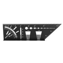 Multifunction Aluminum Alloy 45 Degree 90 Degree Angle Ruler Protractor Woodworking Carpenter black
